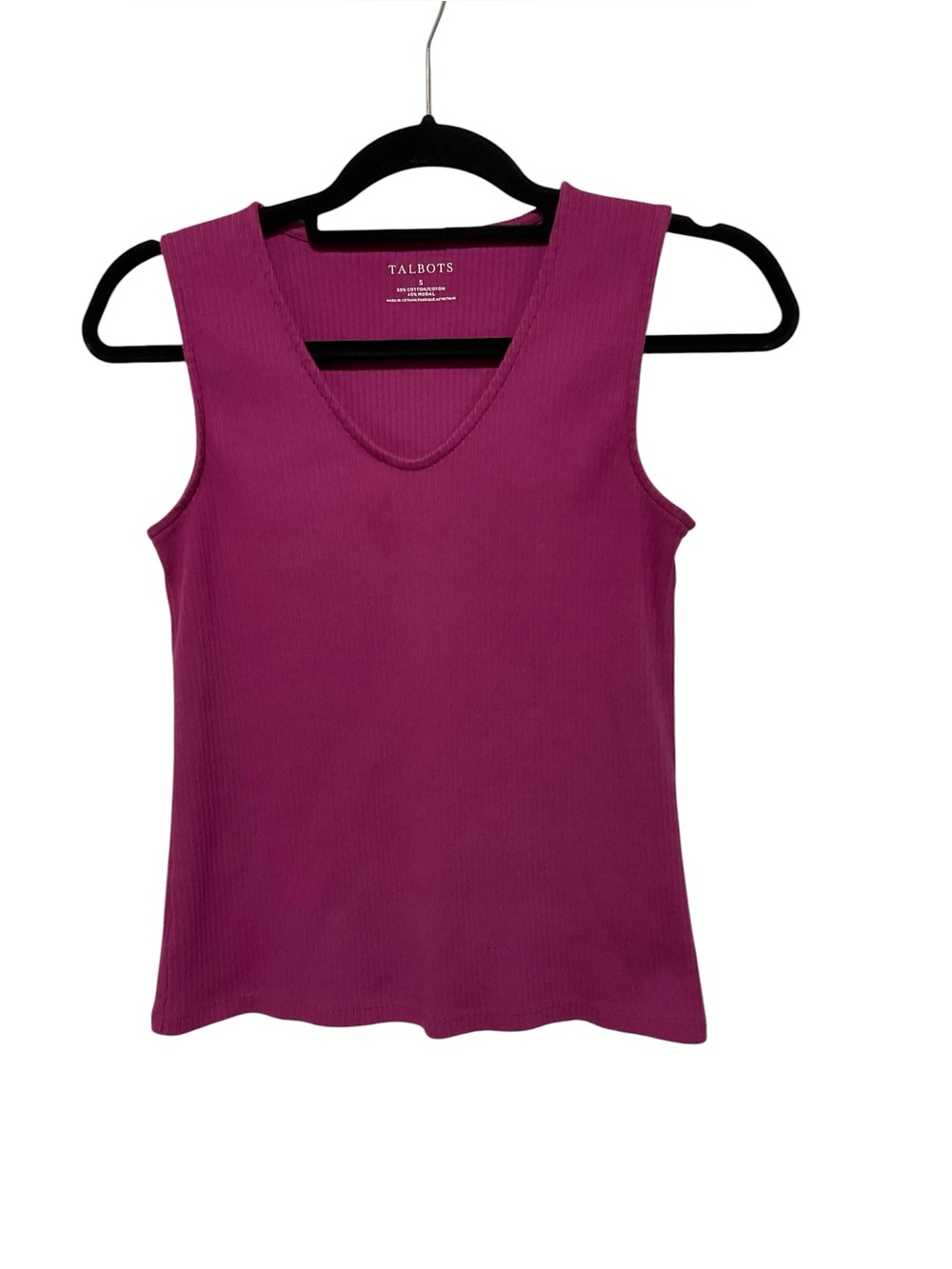 Talbots Ribbed Sleeveless Shell Top – Size Small